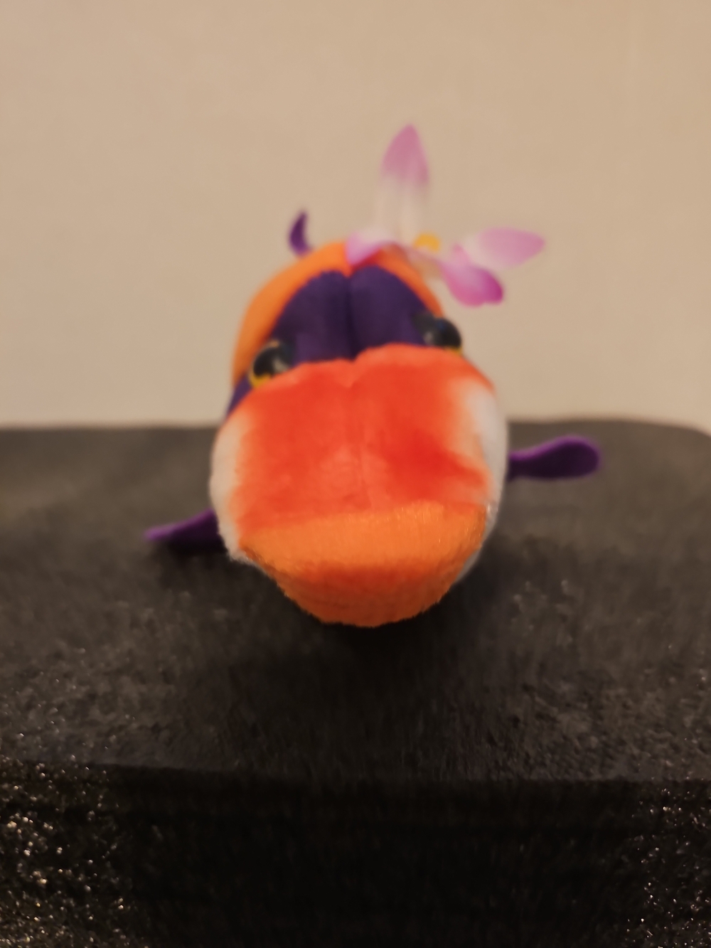 Humu Patchwork Fish Plush - Purple, Yellow & Pink Accents